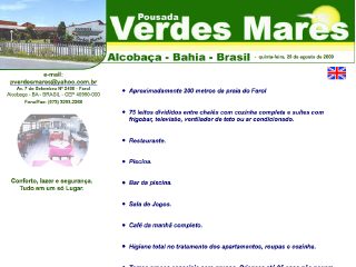 Thumbnail do site Pousada Verdes Mares