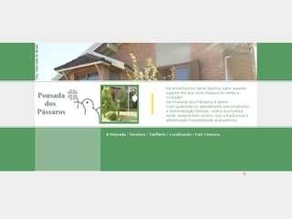 Thumbnail do site Pousada Dos Pássaros