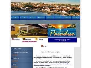 Thumbnail do site Pousada Paradise
