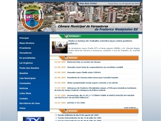 Thumbnail do site Camara Municipal de Vereadores de Frederico Westphalen