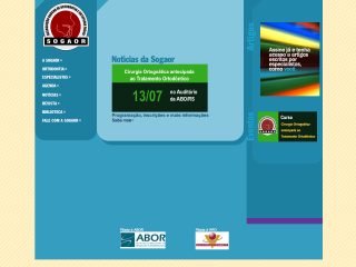 Thumbnail do site SOGAOR - Associação Gaúcha de Ortodontia e Ortopedia Facial