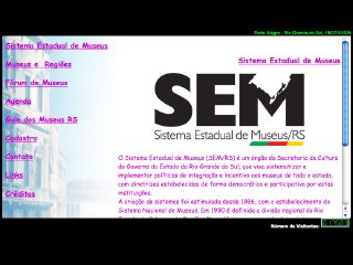 Thumbnail do site SEM/RS - Sistema Estadual de Museus