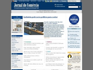 Thumbnail do site Jornal do Comrcio