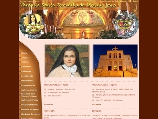 Thumbnail do site Paróquia Santa Teresinha do Menino Jesus