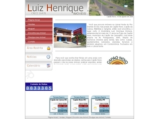 Thumbnail do site Imobiliária Luiz Henrique