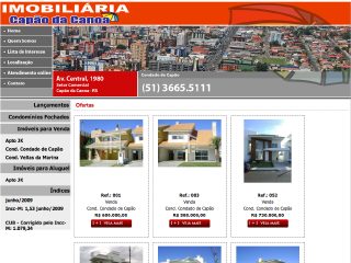 Thumbnail do site Imobiliaria Capo da Canoa