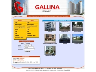 Thumbnail do site Gallina Negócios Imobiliários Ltda.