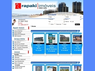Thumbnail do site Imobiliária Rapaki