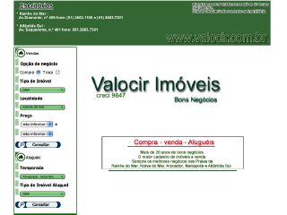 Thumbnail do site Valocir Imóveis