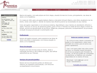 Thumbnail do site Manica Advogados