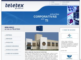 Thumbnail do site Teletex Computadores e Sistemas