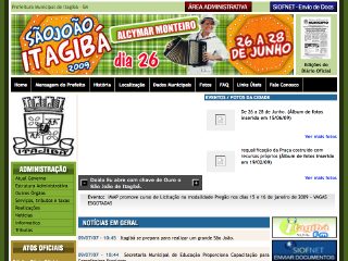 Thumbnail do site Prefeitura Municipal de Itagib