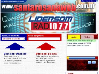 Thumbnail do site Santa Rosa na web