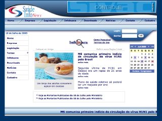 Thumbnail do site Saúde InfoNews