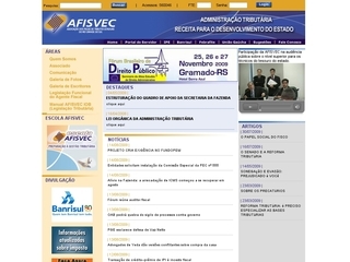 Thumbnail do site AFISVEC - Associação dos Fiscais de Tributos Estaduais