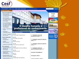 Thumbnail do site CESF - Centro de Ensino Superior Cenecista de Farroupilha