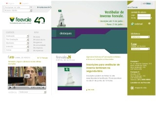 Thumbnail do site Centro Universitário Feevale