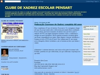 Thumbnail do site Clube de Xadrez Pensart