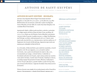 Thumbnail do site Antoine de Saint-Exupry