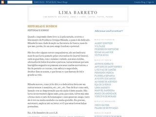 Thumbnail do site Lima Barreto 