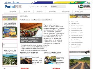 Thumbnail do site Governo do Estado de Roraima