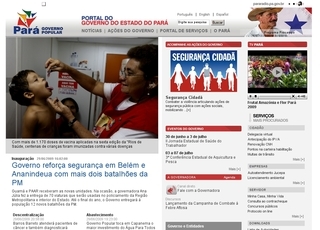Thumbnail do site Governo do Estado do Pará