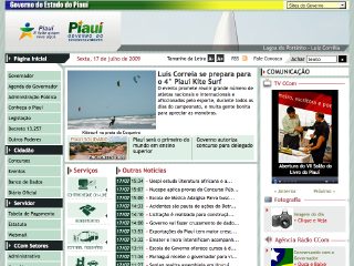 Thumbnail do site Governo do Estado do Piau