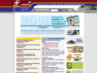 Thumbnail do site DETRAN - Pernambuco
