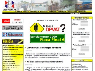 Thumbnail do site DETRAN - Alagoas