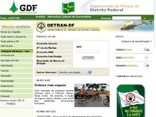 Thumbnail do site DETRAN - Distrito Federal