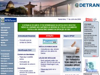 Thumbnail do site DETRAN - Rio de Janeiro