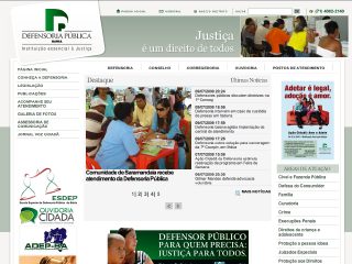 Thumbnail do site Defensoria Pública do Estado da Bahia