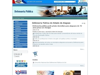 Thumbnail do site Defensoria Pblica do Estado de Alagoas