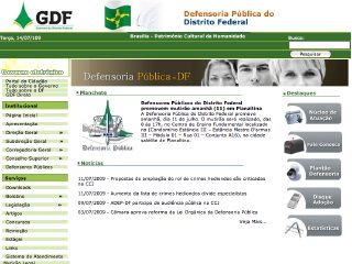 Thumbnail do site Defensoria Pública do Distrito Federal