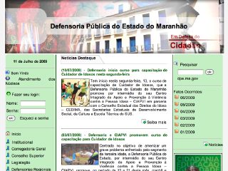 Thumbnail do site Defensoria Pública do Estado do Maranhão