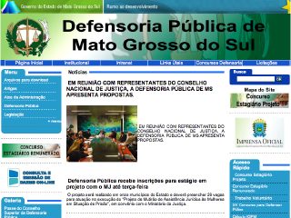 Thumbnail do site Defensoria Pblica do Estado do Mato Grosso do Sul