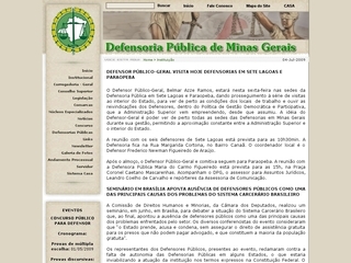 Thumbnail do site Defensoria Pública do Estado do Minas Gerais