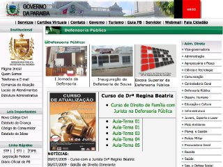 Thumbnail do site Defensoria Pública do Estado da Paraíba