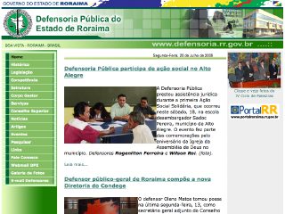 Thumbnail do site Defensoria Pública do Estado de Roraima