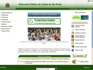 Thumbnail do site Defensoria Pblica do Estado de So Paulo