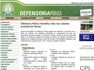 Thumbnail do site Defensoria Pública do Estado do Tocantins