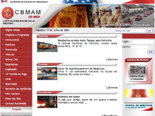 Thumbnail do site Corpo de Bombeiros Militar de Amazonas
