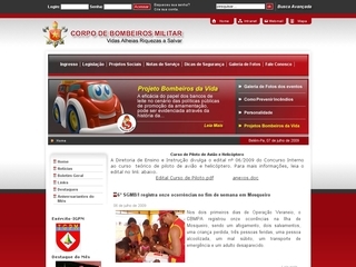 Thumbnail do site Corpo de Bombeiros Militar do Pará