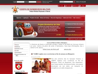 Thumbnail do site Corpo de Bombeiros Militar do Par