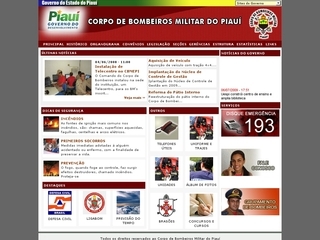 Thumbnail do site Corpo de Bombeiros Militar do Piau