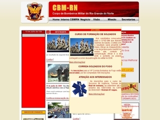 Thumbnail do site Corpo de Bombeiros Militar do Rio Grande do Norte