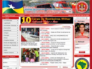 Thumbnail do site Corpo de Bombeiros Militar da Rondônia