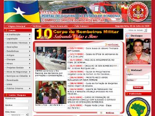 Thumbnail do site Corpo de Bombeiros Militar da Rondnia