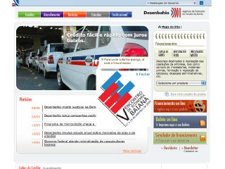Thumbnail do site Desenbahia - Agência de Fomento do Estado da Bahia