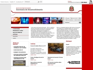 Thumbnail do site Secretaria de Desenvolvimento do Estado de São Paulo